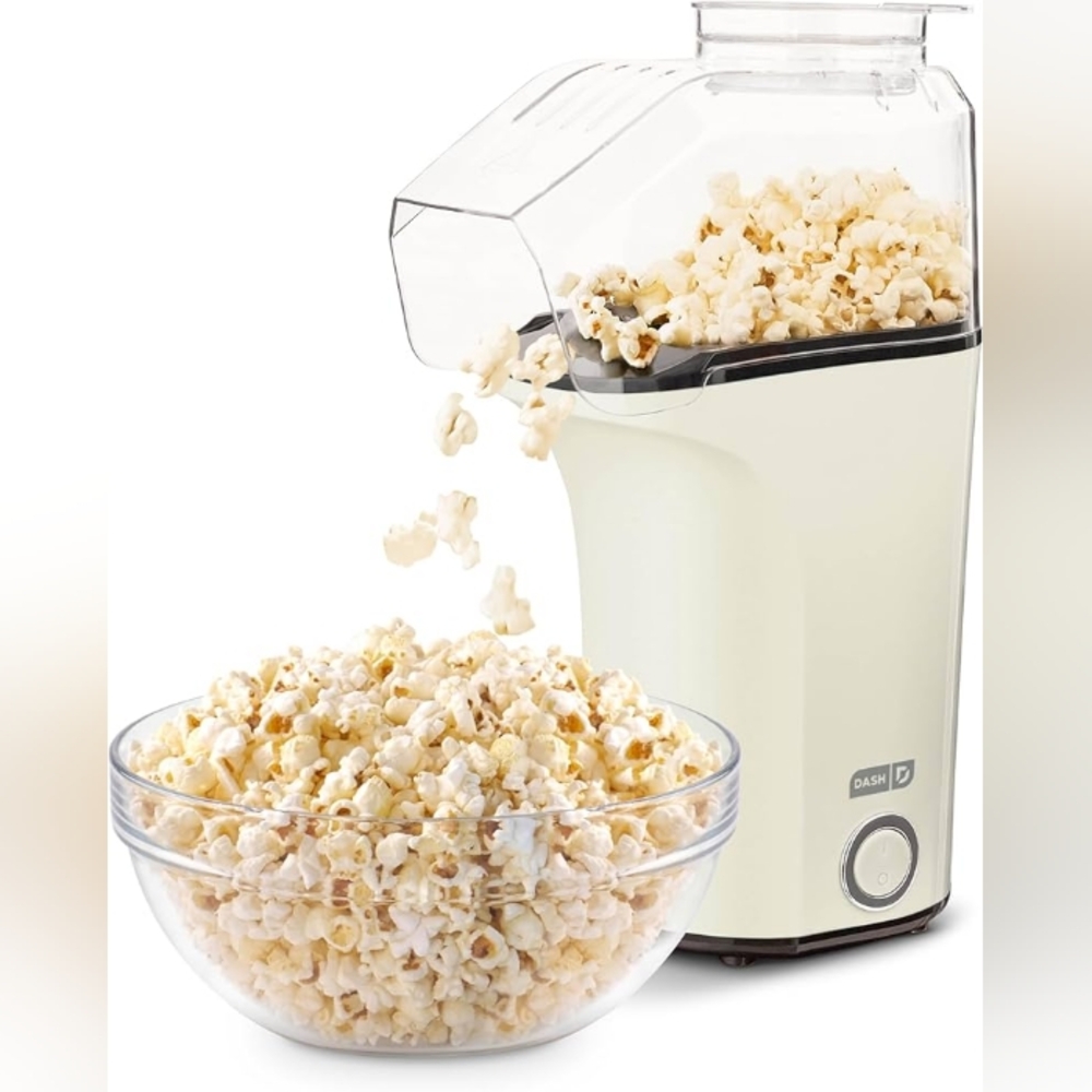 DASH Hot Air Popcorn Popper Maker - White